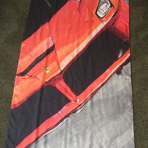 NEW FERRARI GREY/red scarf, 26"x 76"